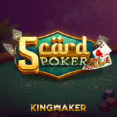 Casino game 5 Card Poker cards game